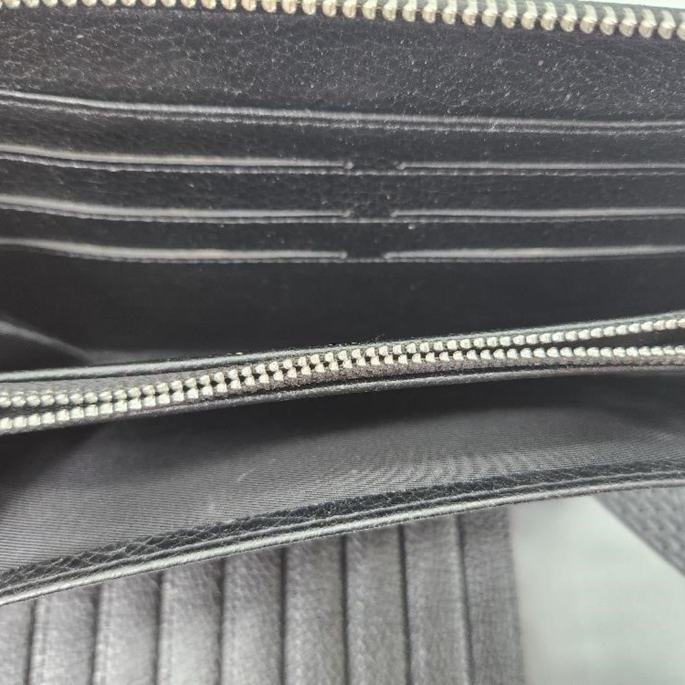 Gucci Black Leather Wallet Ziparound - Picture 7 of 9